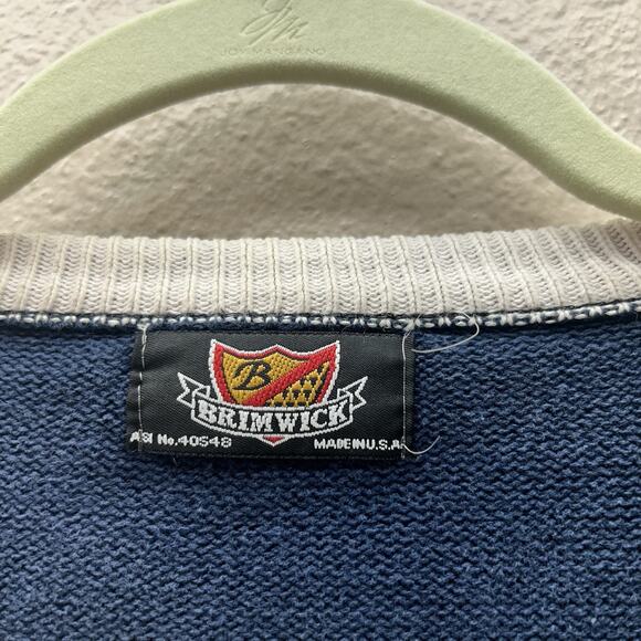 Brimwick BATTLESHIP NORTH CAROLINA BB 55 Sweater Military Nautical Navy VTG M - Picture 7 of 11